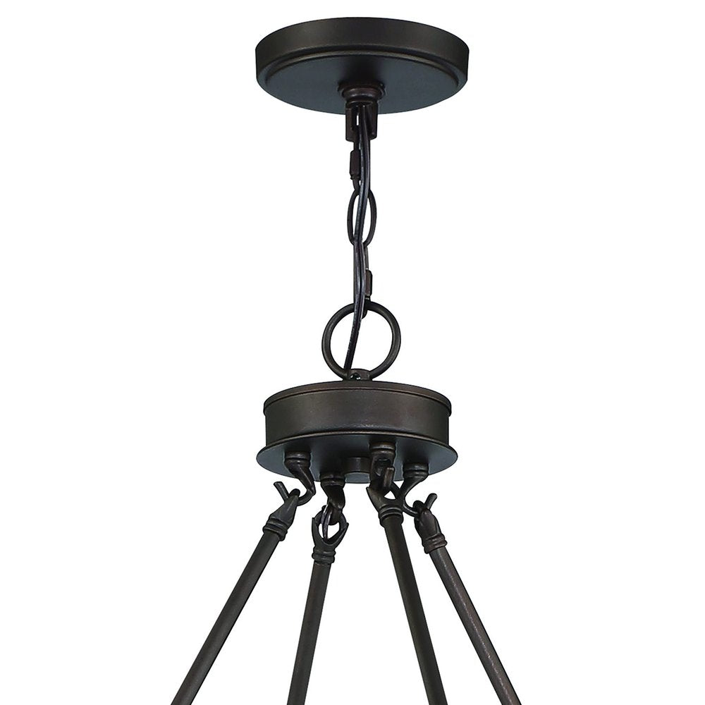 Black Candle Style Multi Light Metal Dimmable Chandelier