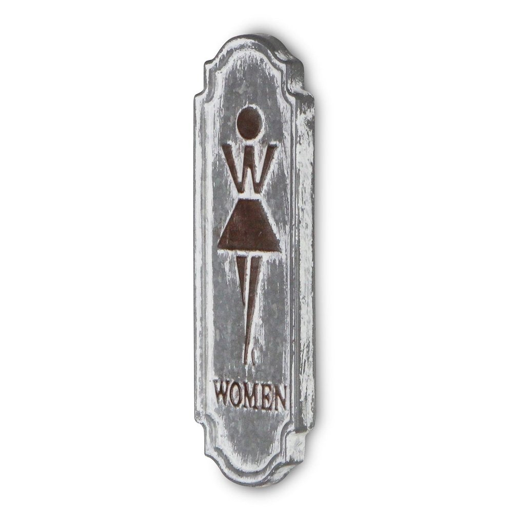 12" X 4" Gray And Brown Metal Wall Decor