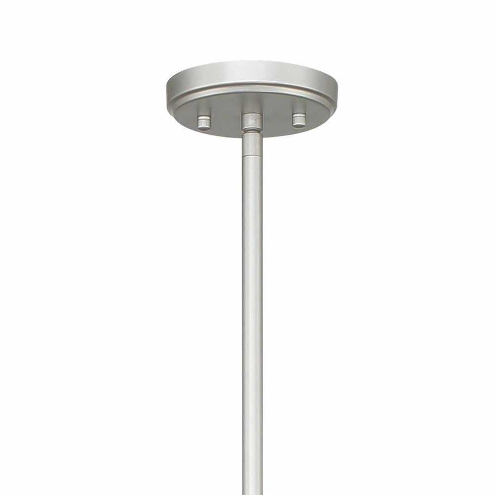Silver Candle Style Multi Light Metal Dimmable Chandelier