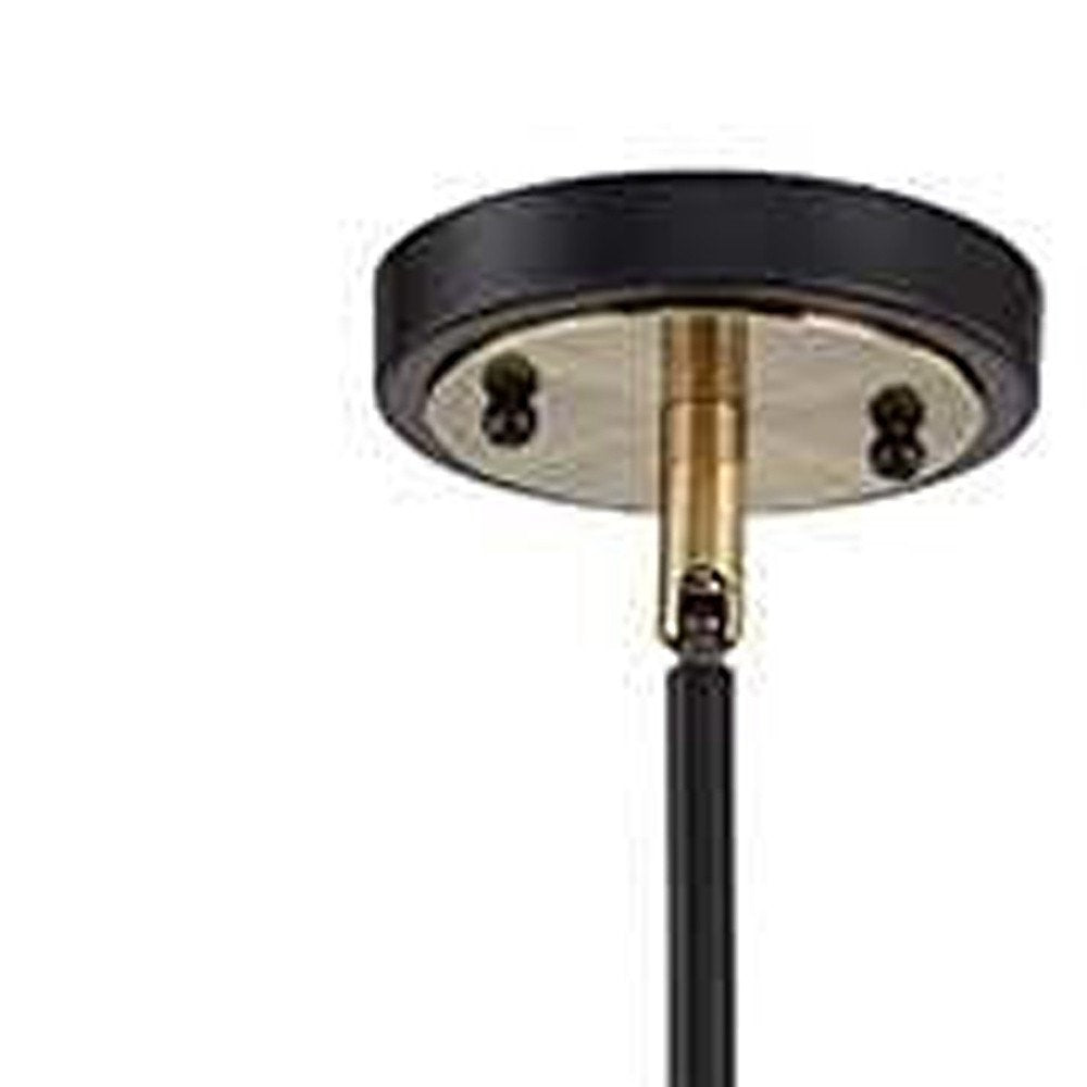 Black Kitchen Island Metal Dimmable Chandelier With Gray Shades