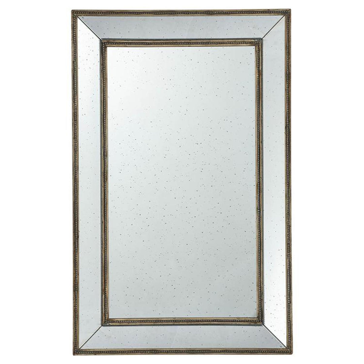 43" Silver Wood Framed Accent Mirror