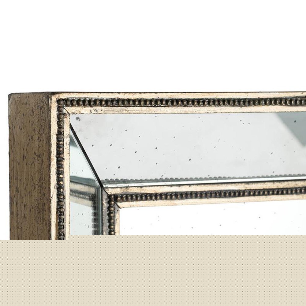 Silver Rectangle Accent Mirror