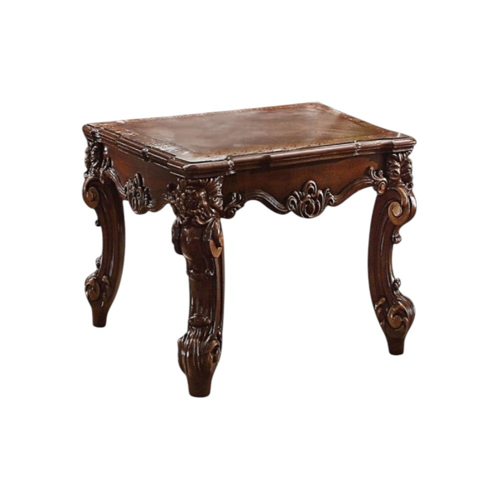 26" Cherry Manufactured Wood Square End Table