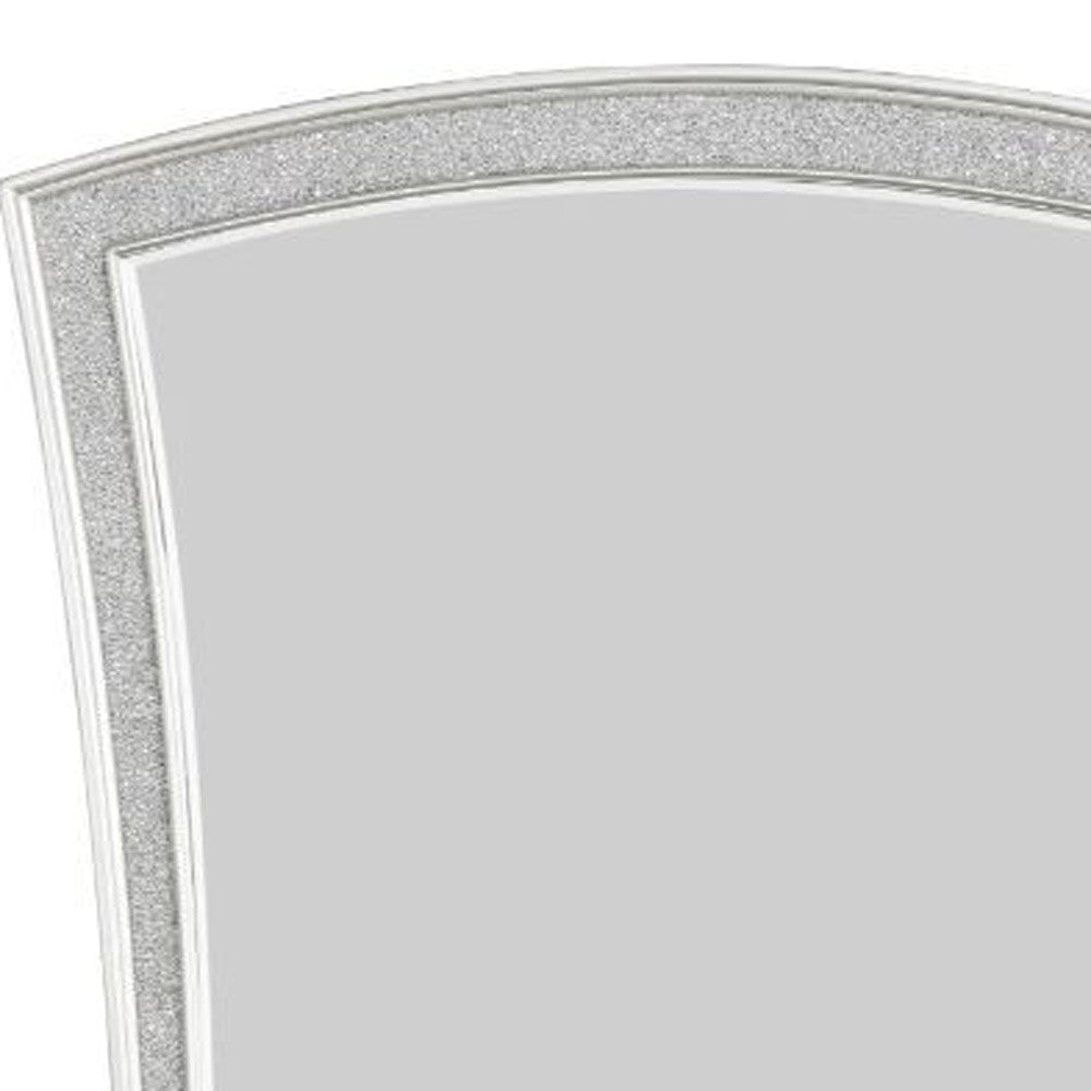 44" Platinum Arch Framed Dresser Mirror