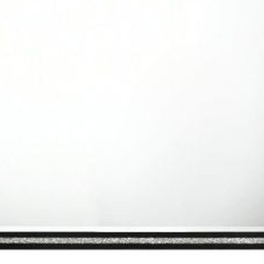 35" Black Wood Framed Mounted Dresser Mirror