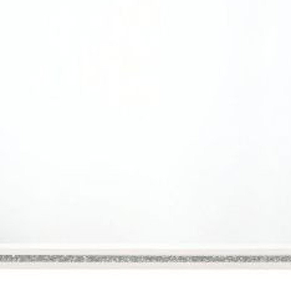 35" White Wood Framed Mounted Dresser Mirror