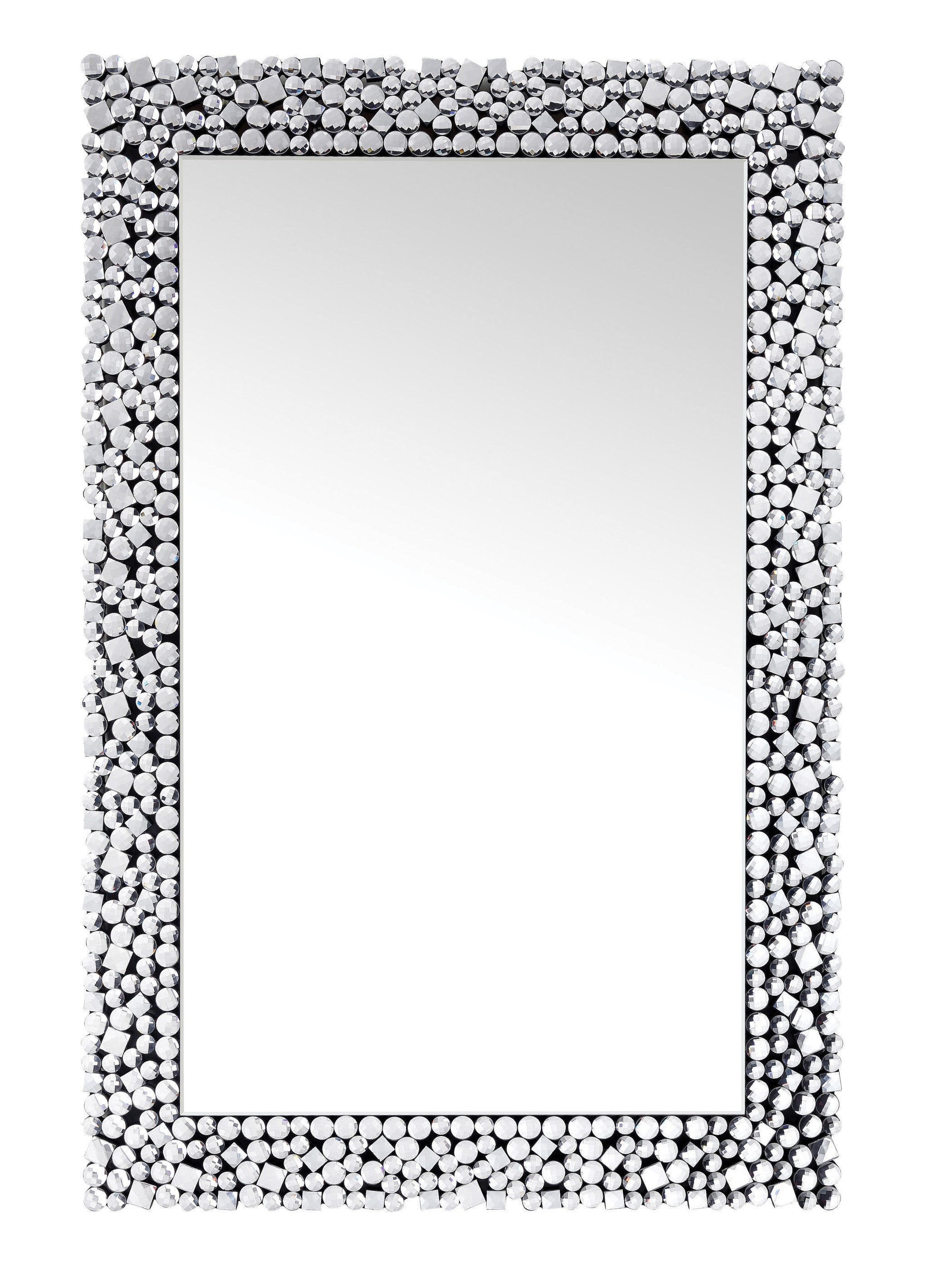 47" Mirrored & Faux Gems Accent Mirror