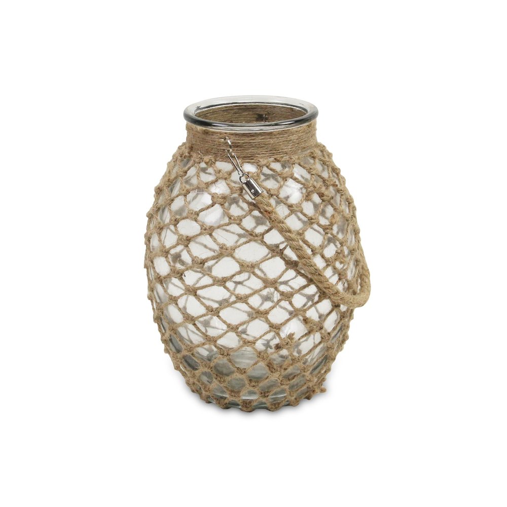 12" Brown Glass Decorative Bottle
