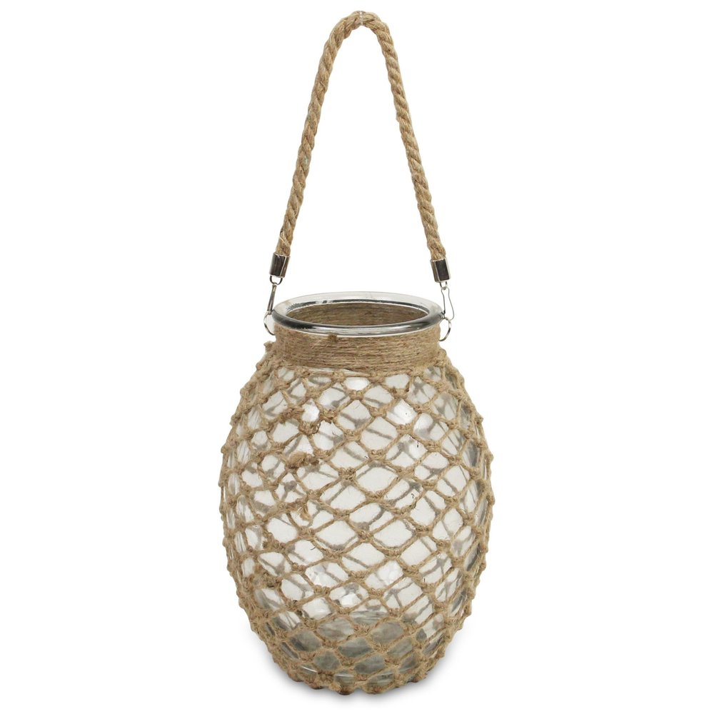 12" Brown Glass Decorative Bottle