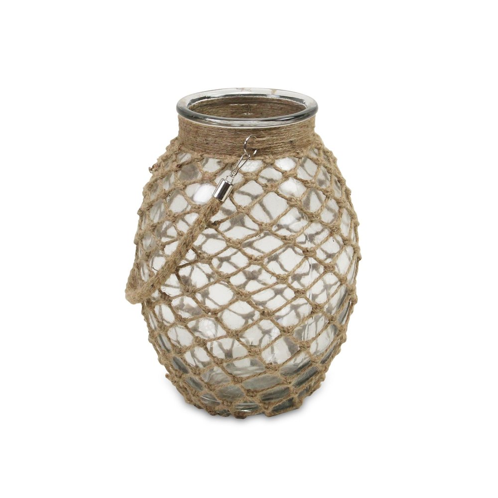 12" Brown Glass Decorative Bottle
