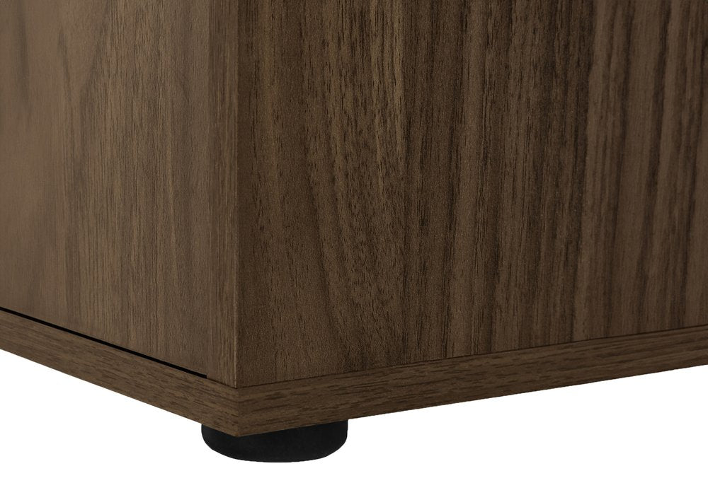 46" Brown Wood L Shape Computer Desk