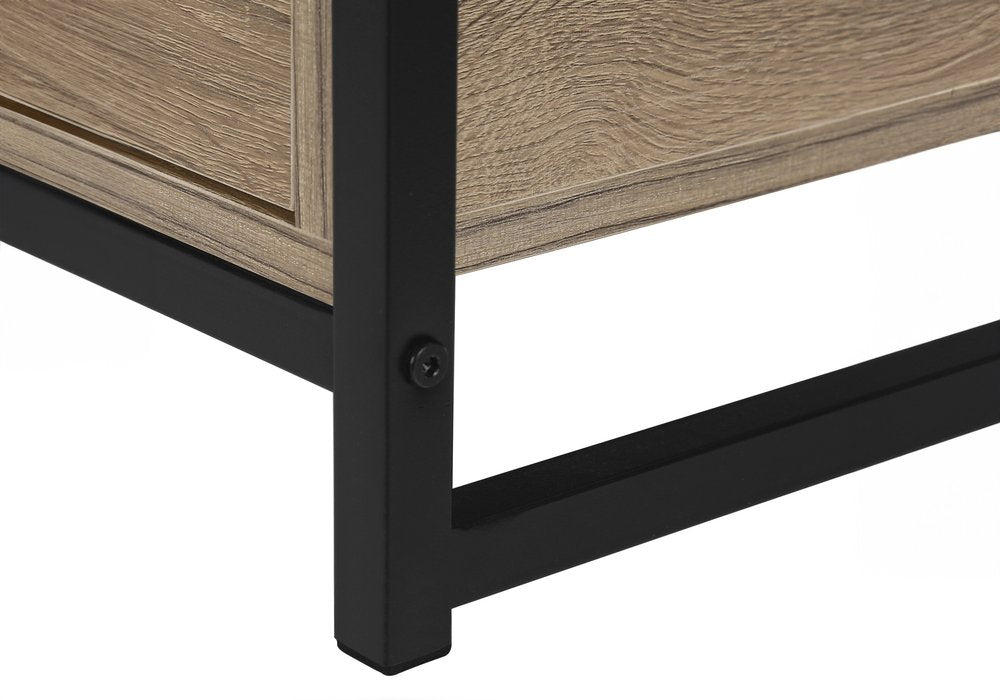 47" Deep Taupe Cabinet Enclosed Storage TV Stand