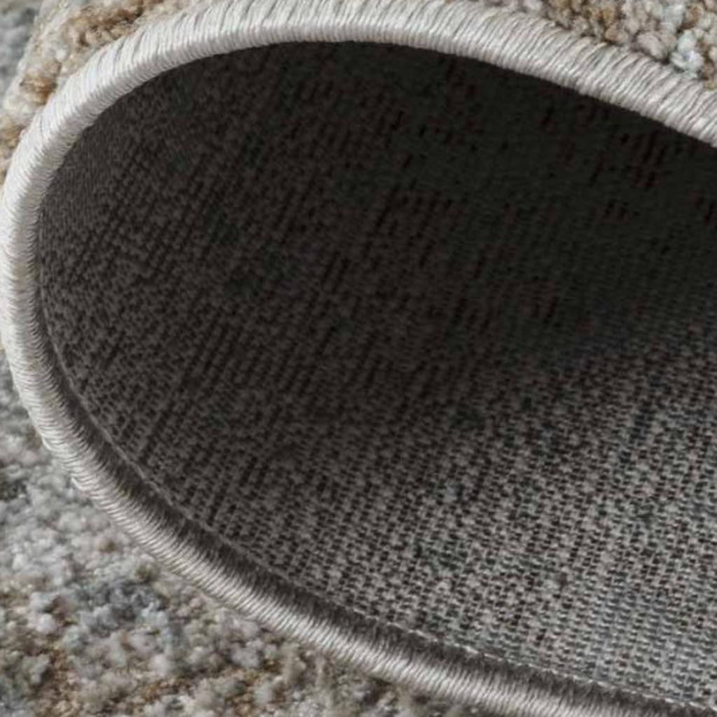 8' X 10' Beige Abstract Power Loom Area Rug