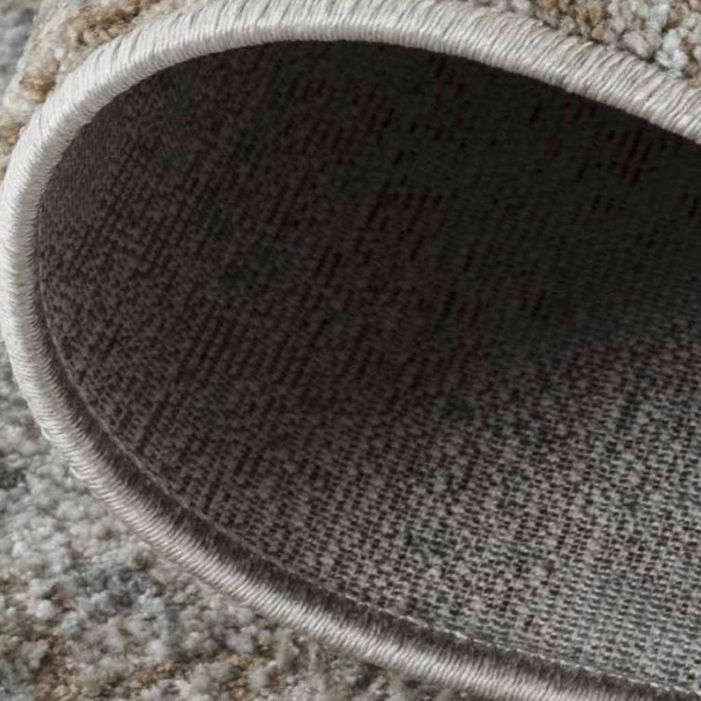 8' X 10' Beige Abstract Power Loom Area Rug