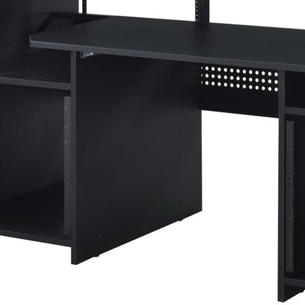 71" Black Computer Desk