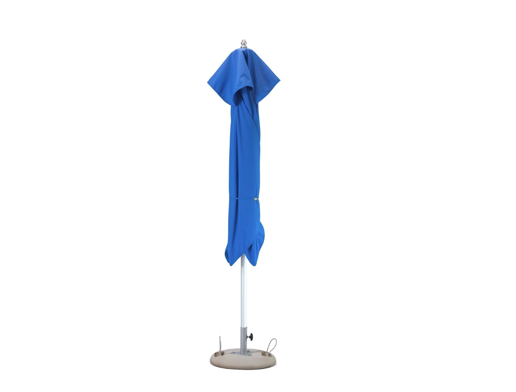 10' Blue Polyester Round Tilt Cantilever Patio Umbrella with Stand