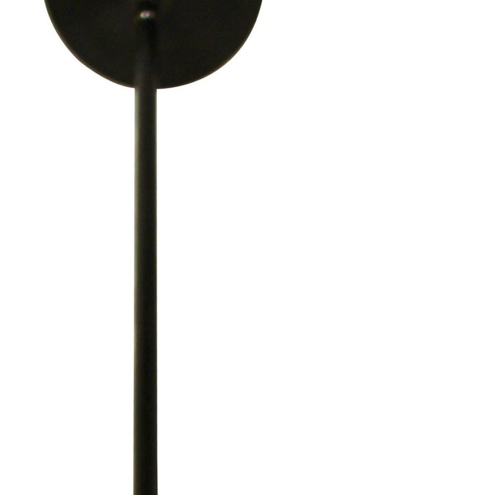 Bronze Bulb Three Light Metal Chandelier