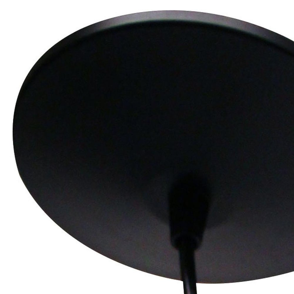 Black Bulb Metal Chandelier