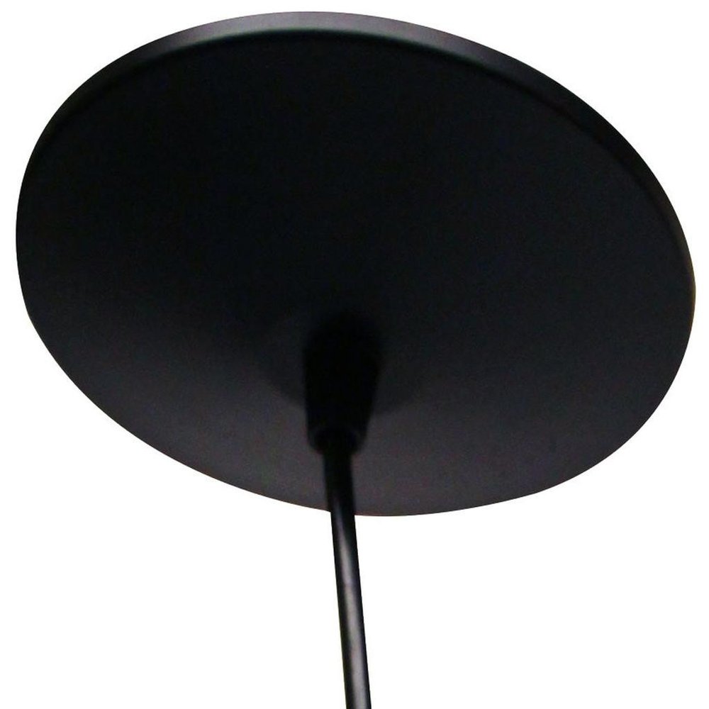 Black Bulb Metal Chandelier