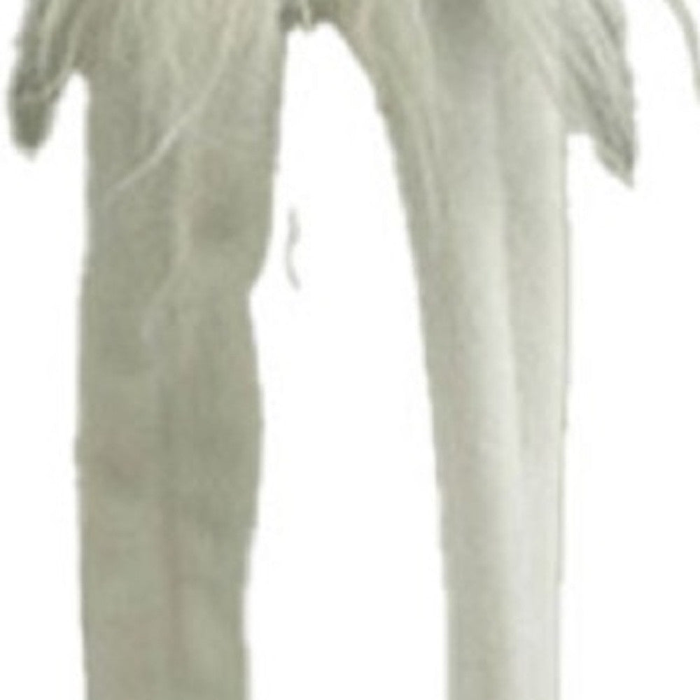 23" Blue and White Fabric Christmas Standing Gnome Tabletop Sculpture