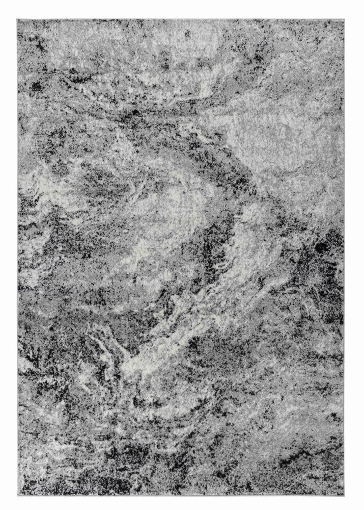 7' X 10' Grey Abstract Area Rug