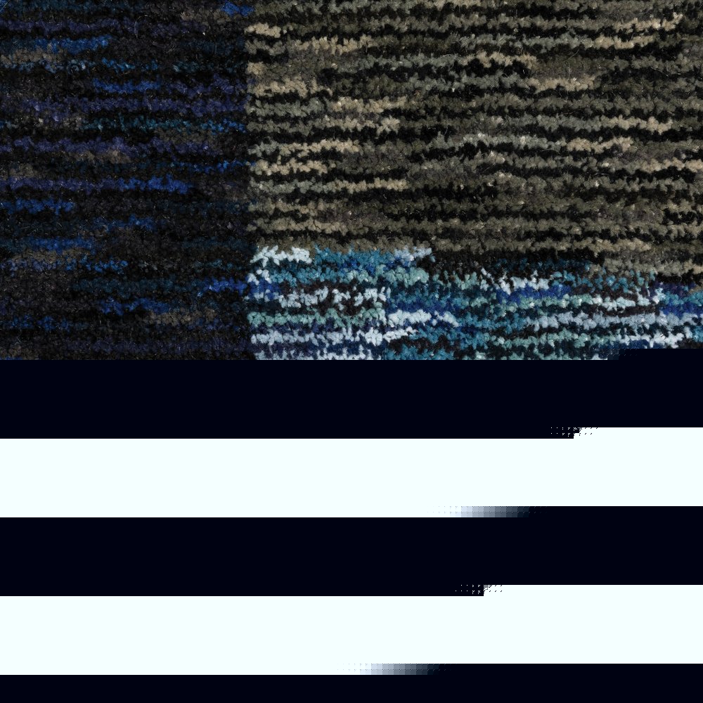 10' X 13' Blue and Gray Geometric Power Loom Area Rug