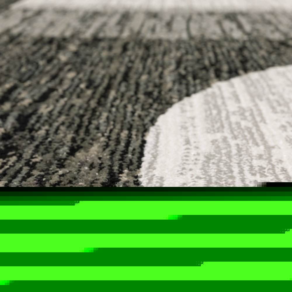 10' X 13' Gray and Ivory Geometric Power Loom Area Rug