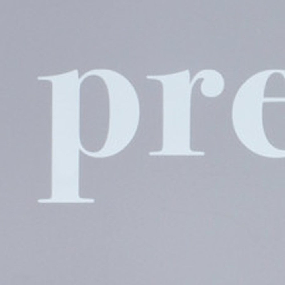 10" X 25" White And Gray Press On Toward The Goal Wall Decor