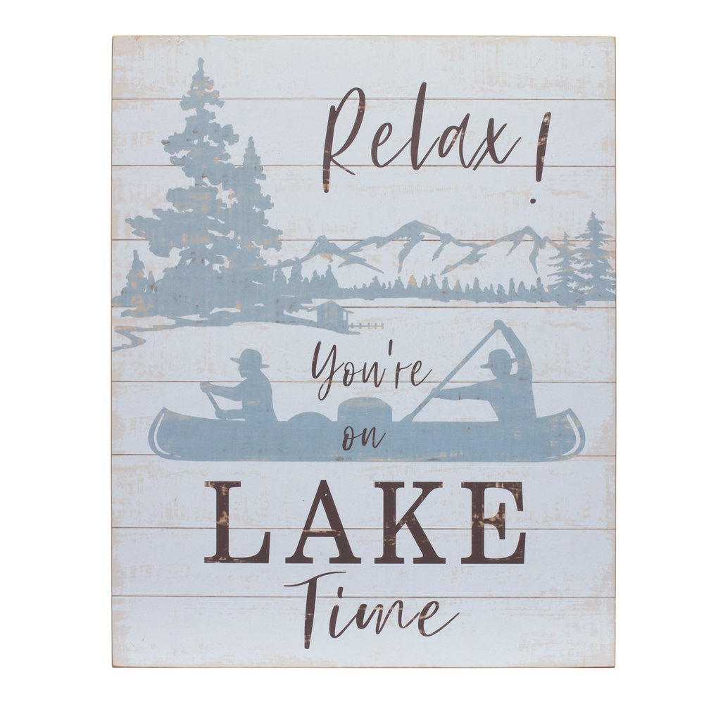 Set of Two White Black And Blue Trees, Lake Lake Wood Framed Art
