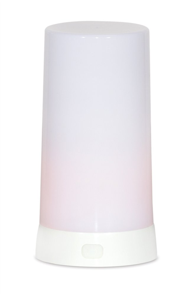 Set of Two White Flameless Pillar Candle