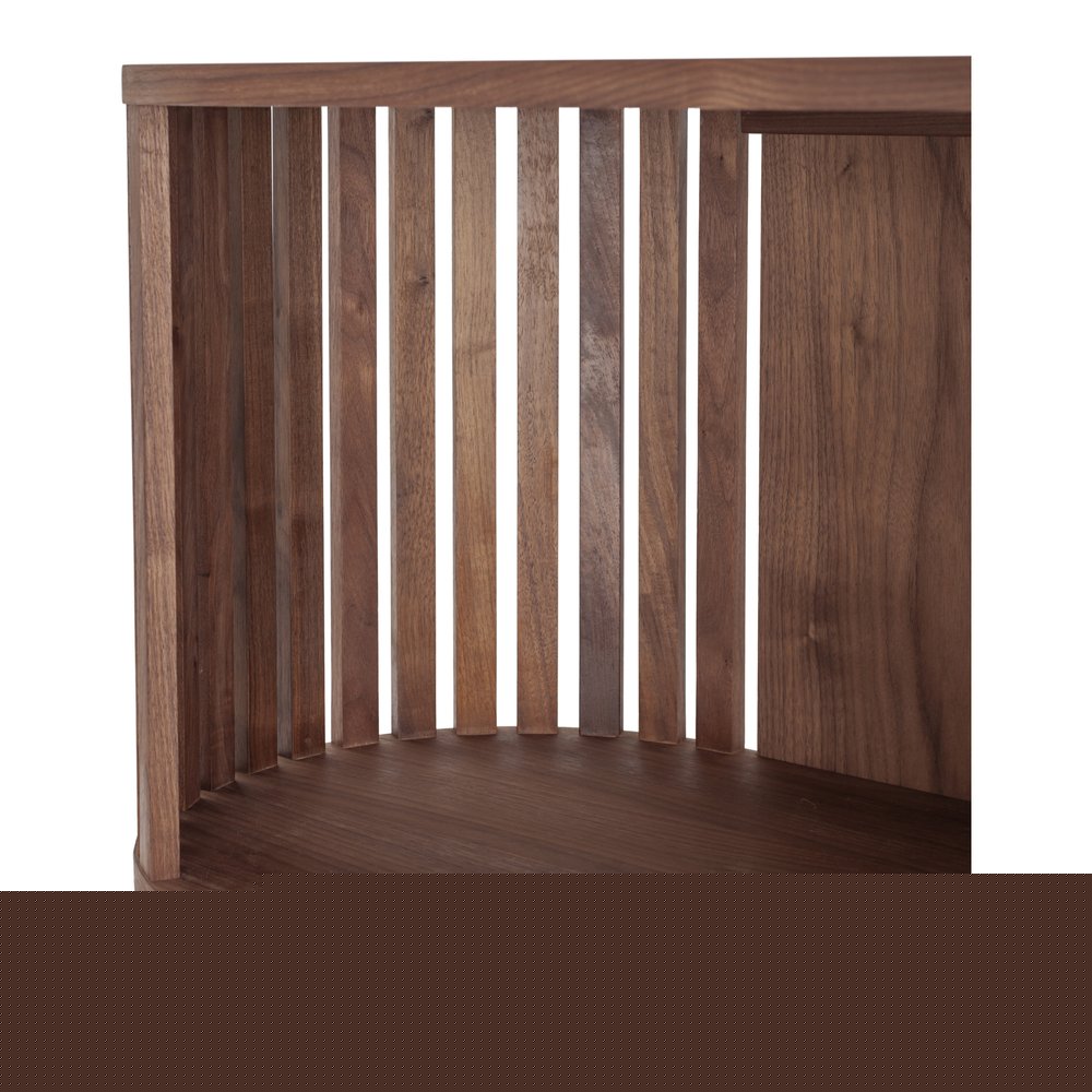 57" Natural and Brown Wood Three Tier Bookcase