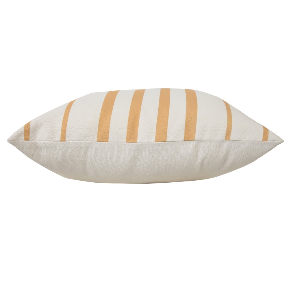20" X 20" Yellow Zippered Geometric Indoor Outdoor Throw Pillow