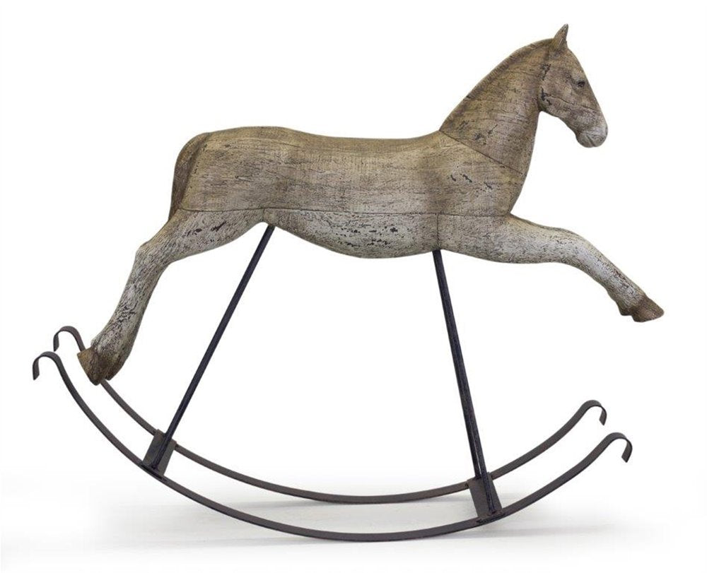 19" Brown And Black Polyresin Horse Statue Tabletop Sculpture
