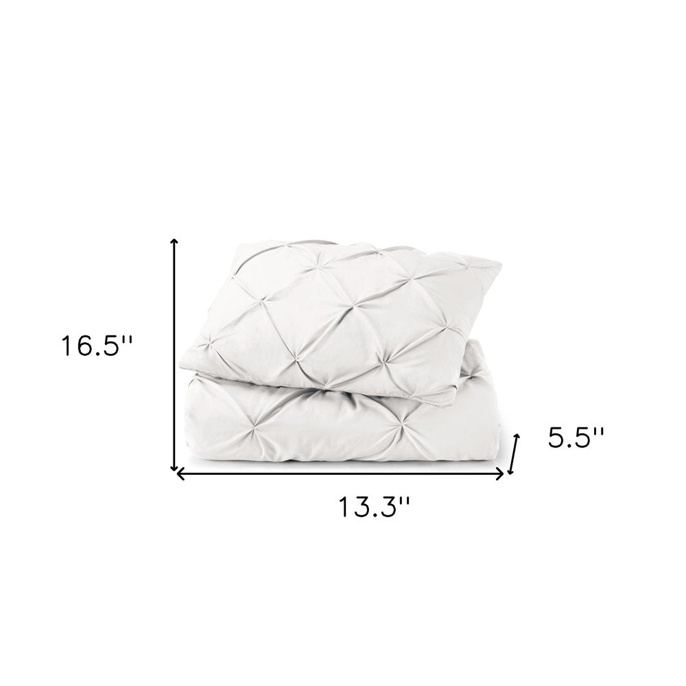 White Twin Microfiber Washable Microfiber Down Alternative Comforter
