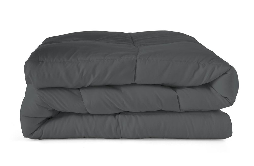 Gray Queen Microfiber Washable Microfiber Down Alternative Comforter