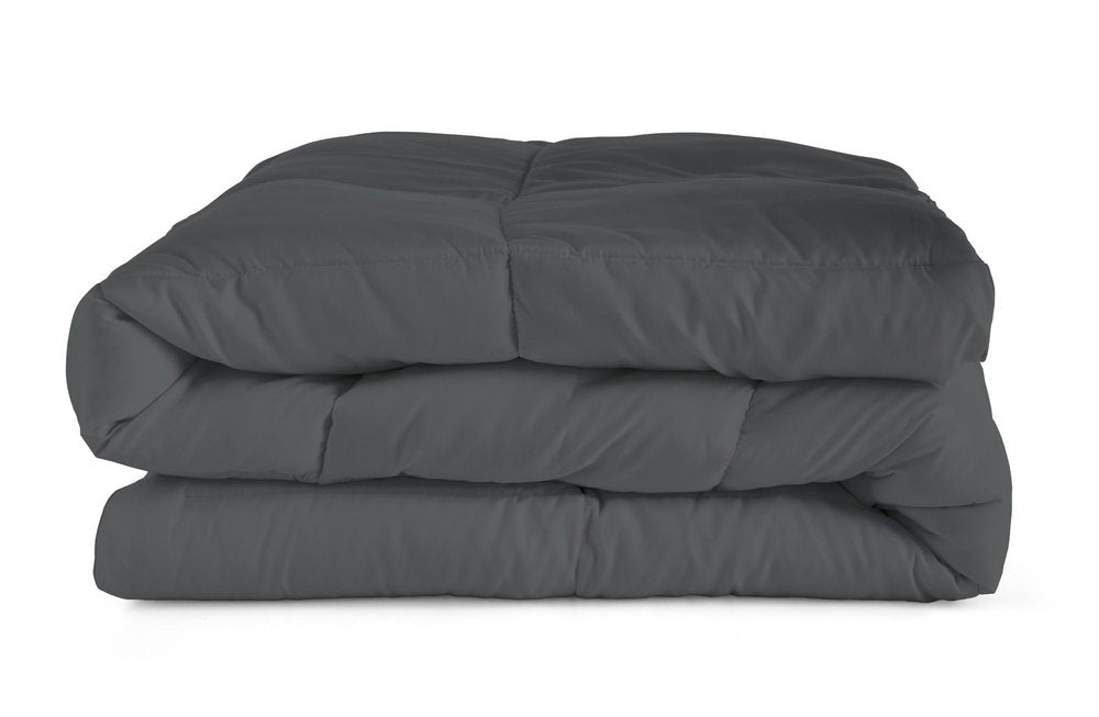 Gray Queen Microfiber Washable Microfiber Down Alternative Comforter