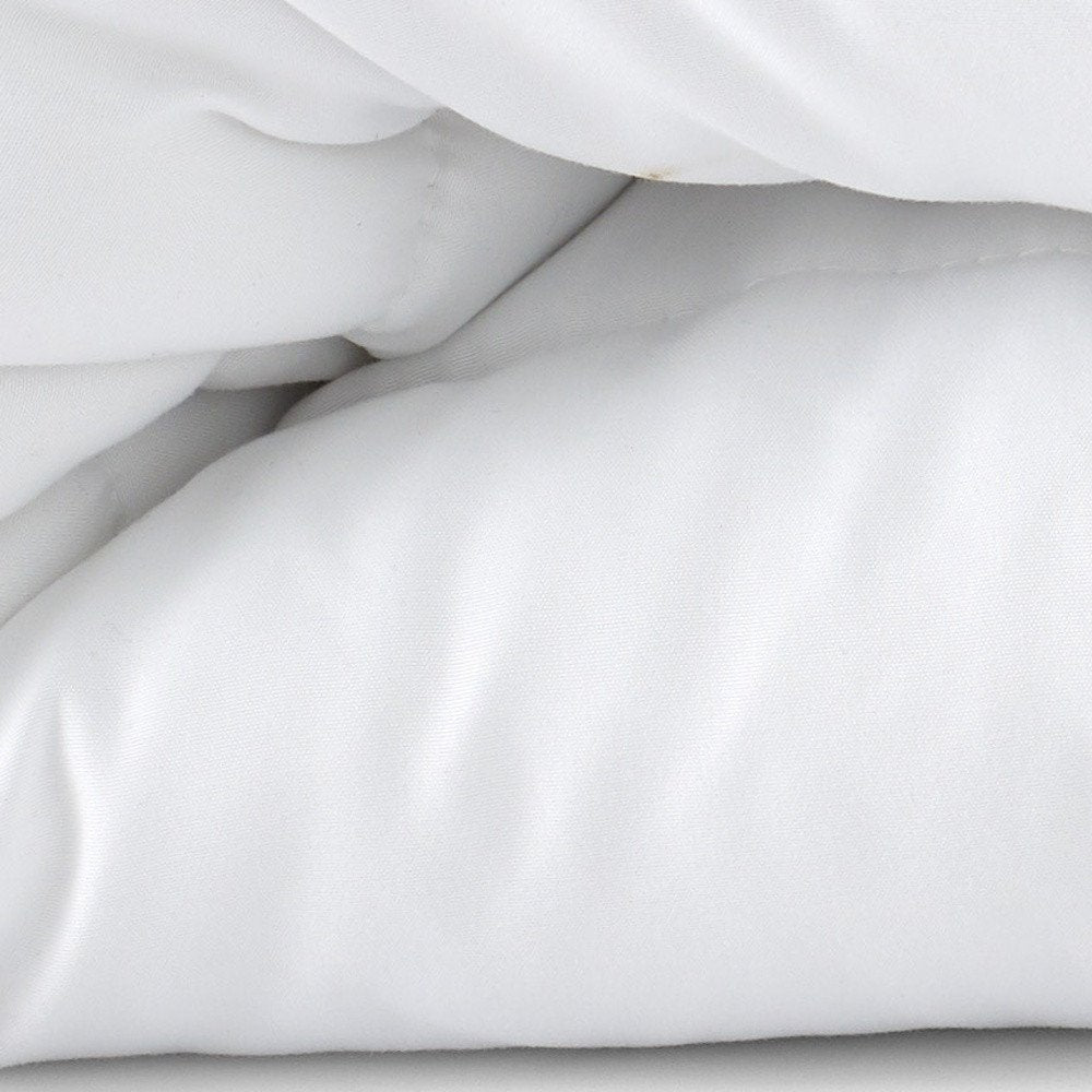 White Twin Microfiber Washable Microfiber Down Alternative Comforter