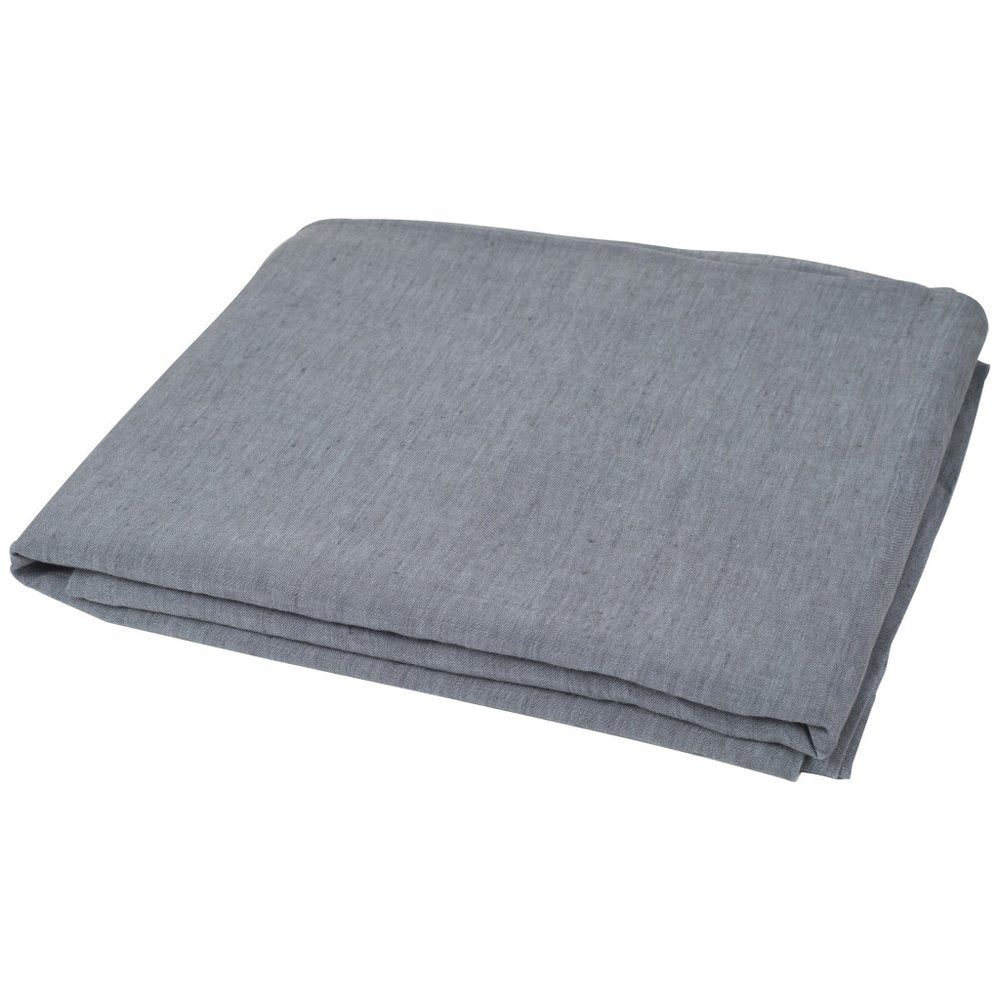 Light Gray Linen King Flat Sheet