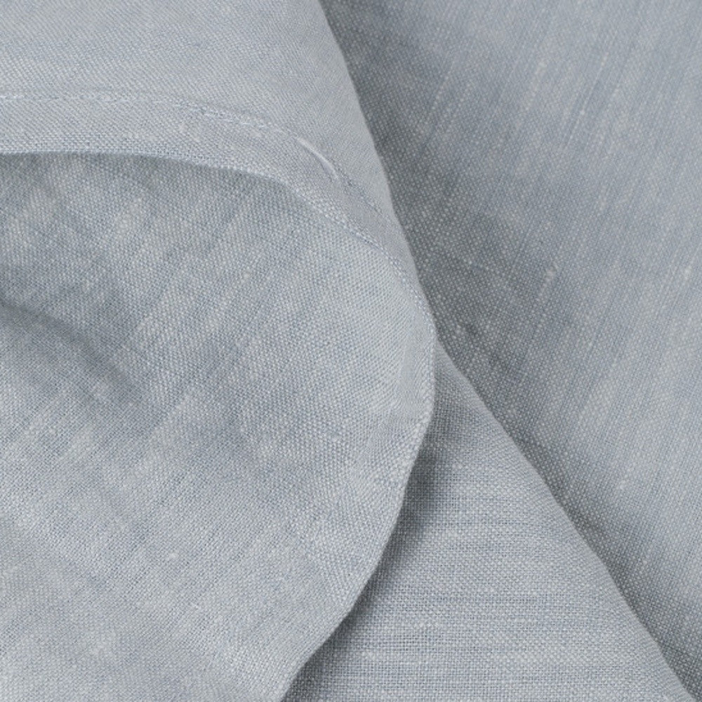 Blue Linen King Flat Sheet