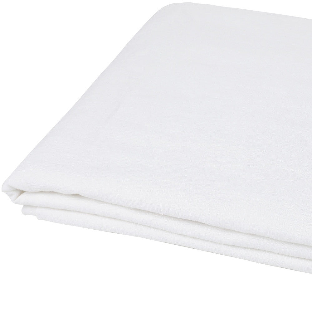 Ivory Linen King Flat Sheet