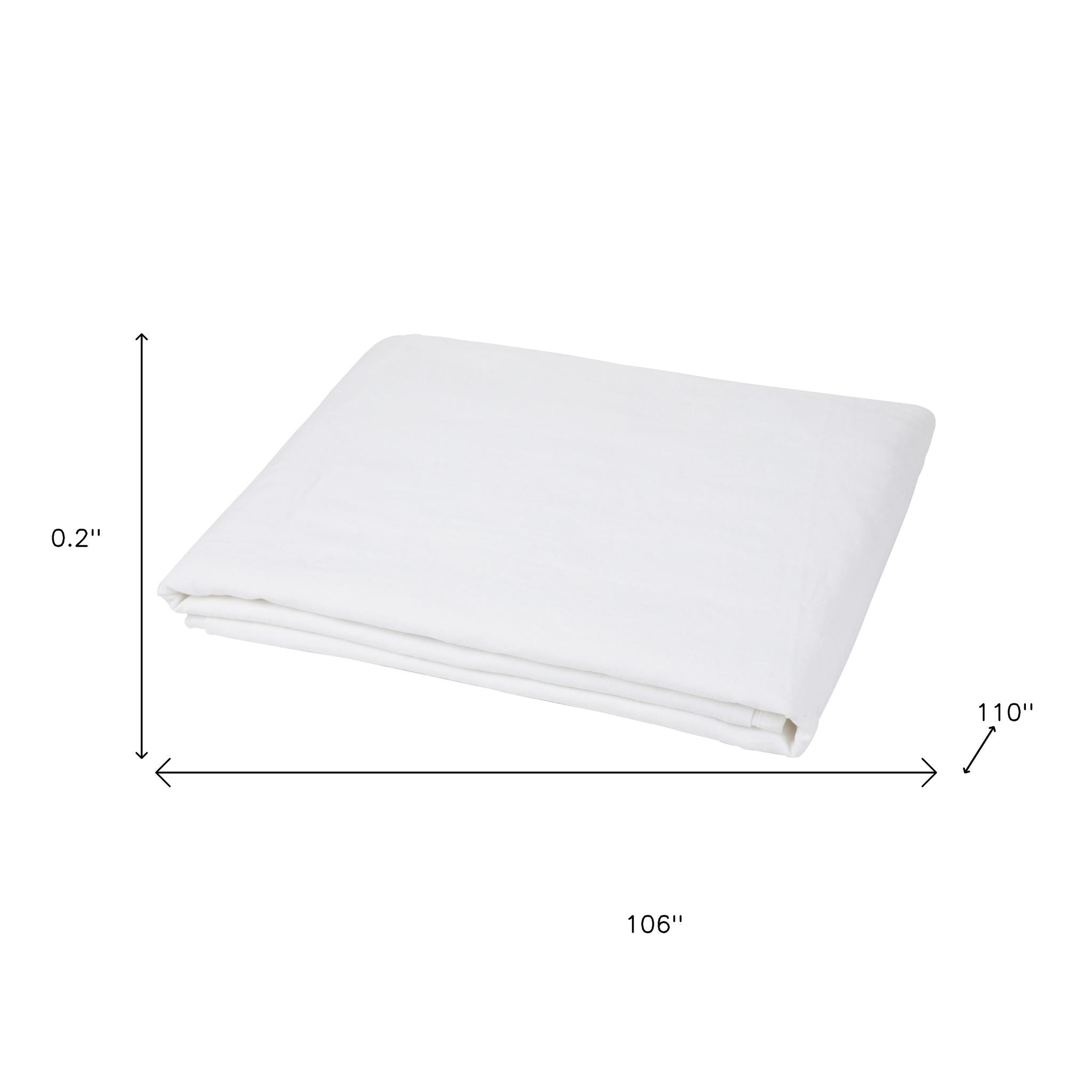 Ivory Linen King Flat Sheet