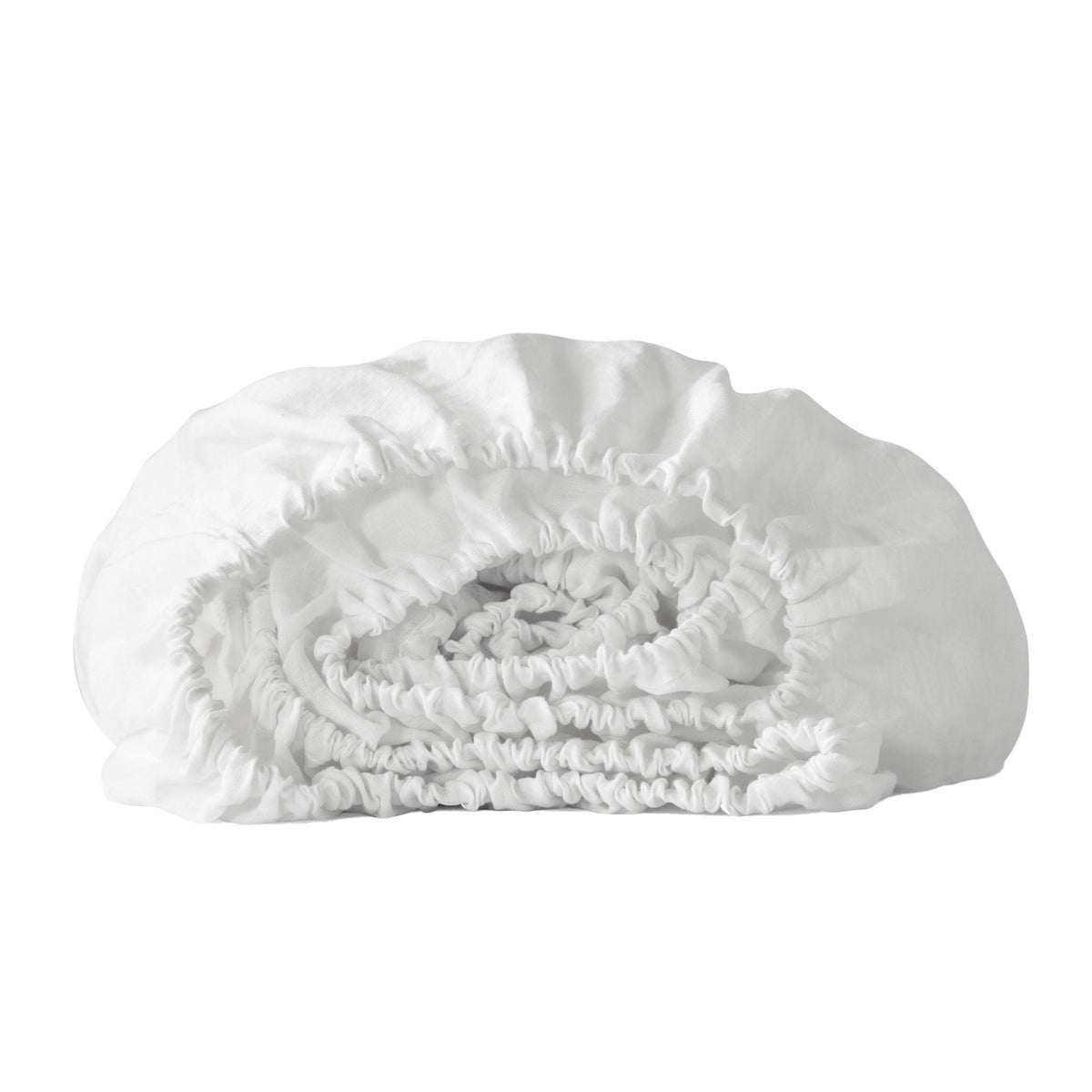 Ivory Linen King Fitted sheet