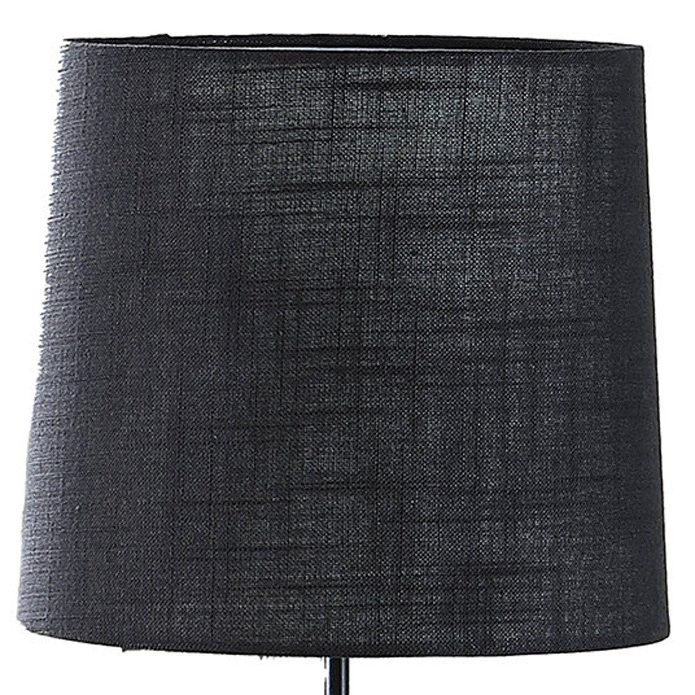 24" Antiqued Gold Monkey Table Lamp With Black Drum Shade