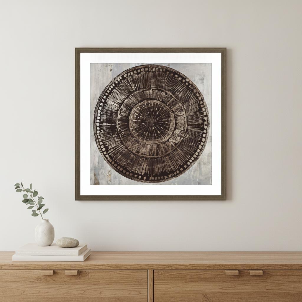 Zulu Gold I Brown Framed Print Wall Art