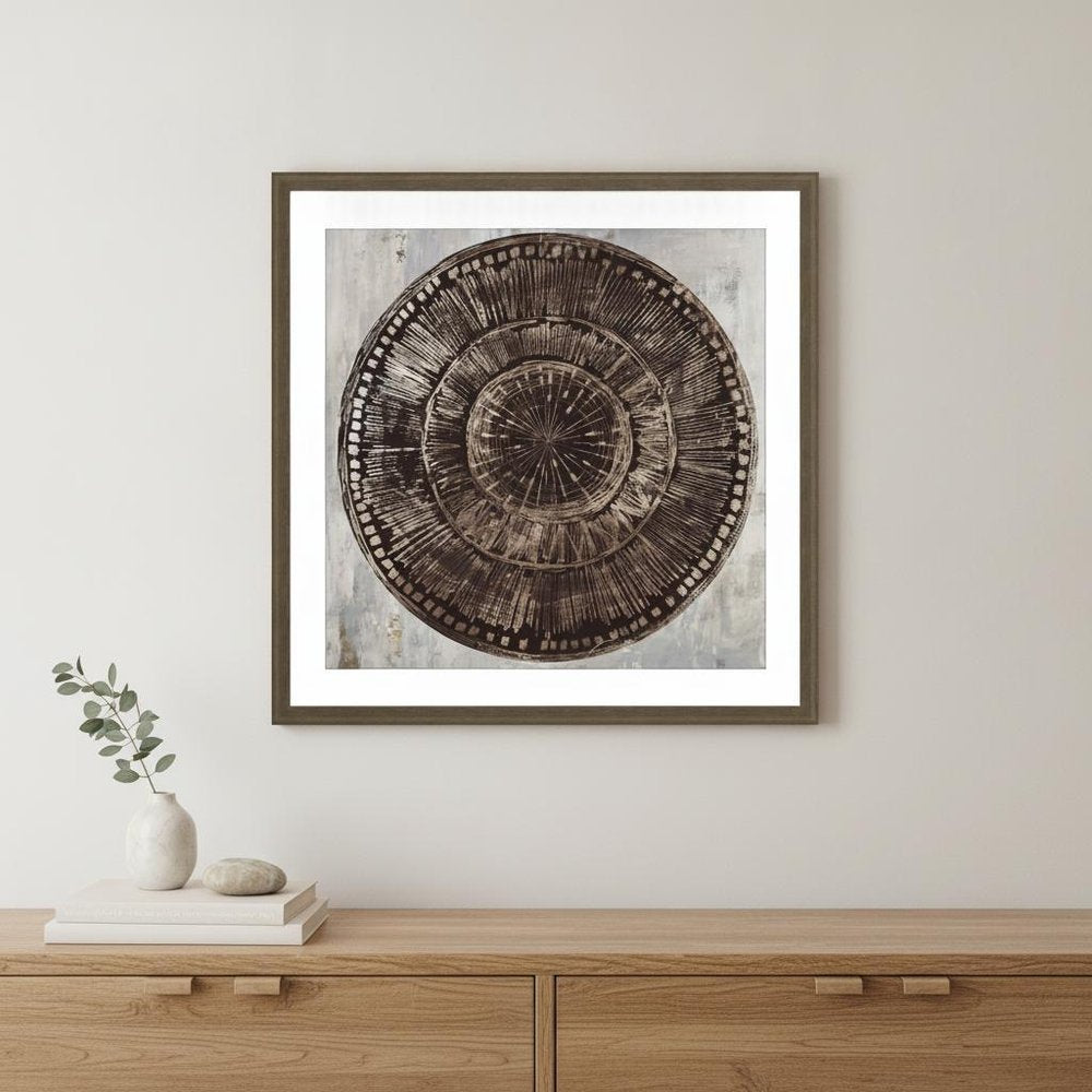 Zulu Gold I Brown Framed Print Wall Art