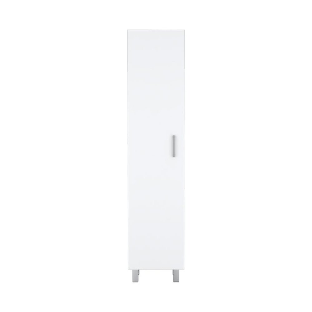71" White Wood Pantry Or Storage Closet