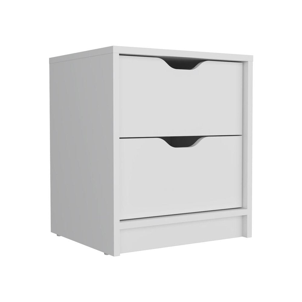 Two Piece White Bedroom Set