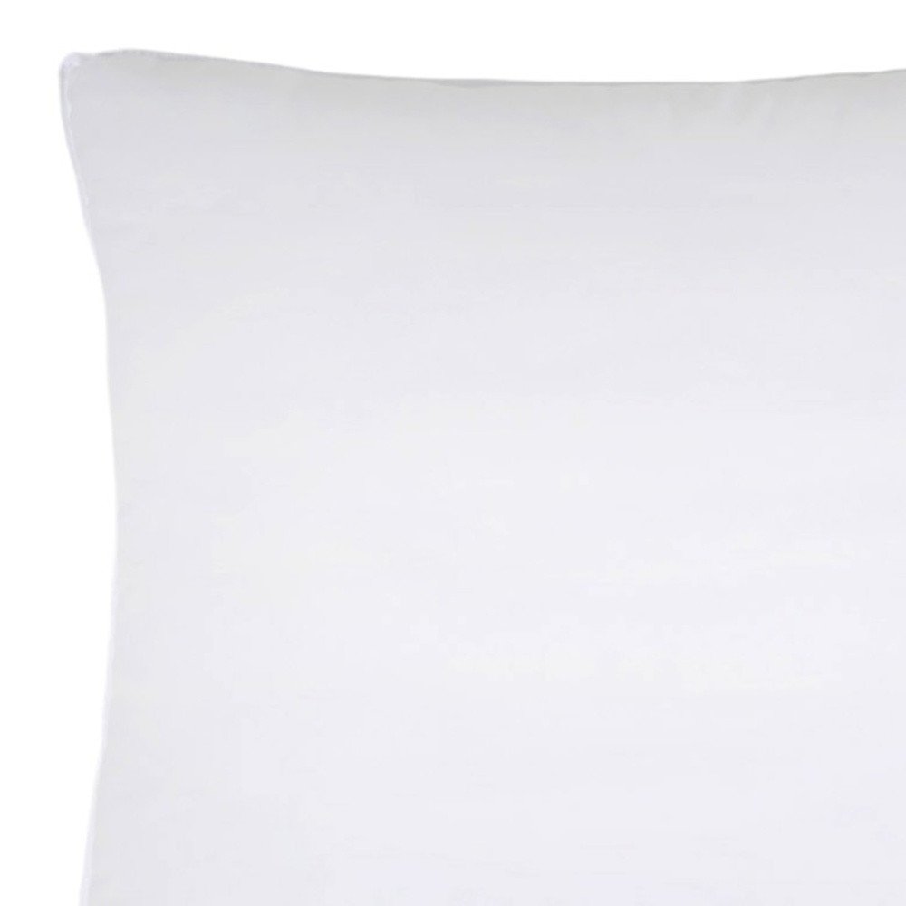 Set of Two Microfiber Down Alternative Medium Hypoallergenic European Size Bed Pillows