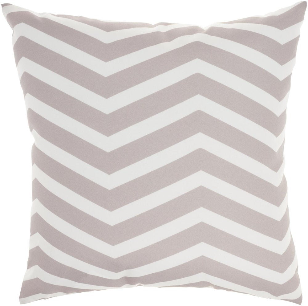 20" Brown Beige and Ivory Floral Indoor Outdoor Throw Pillow