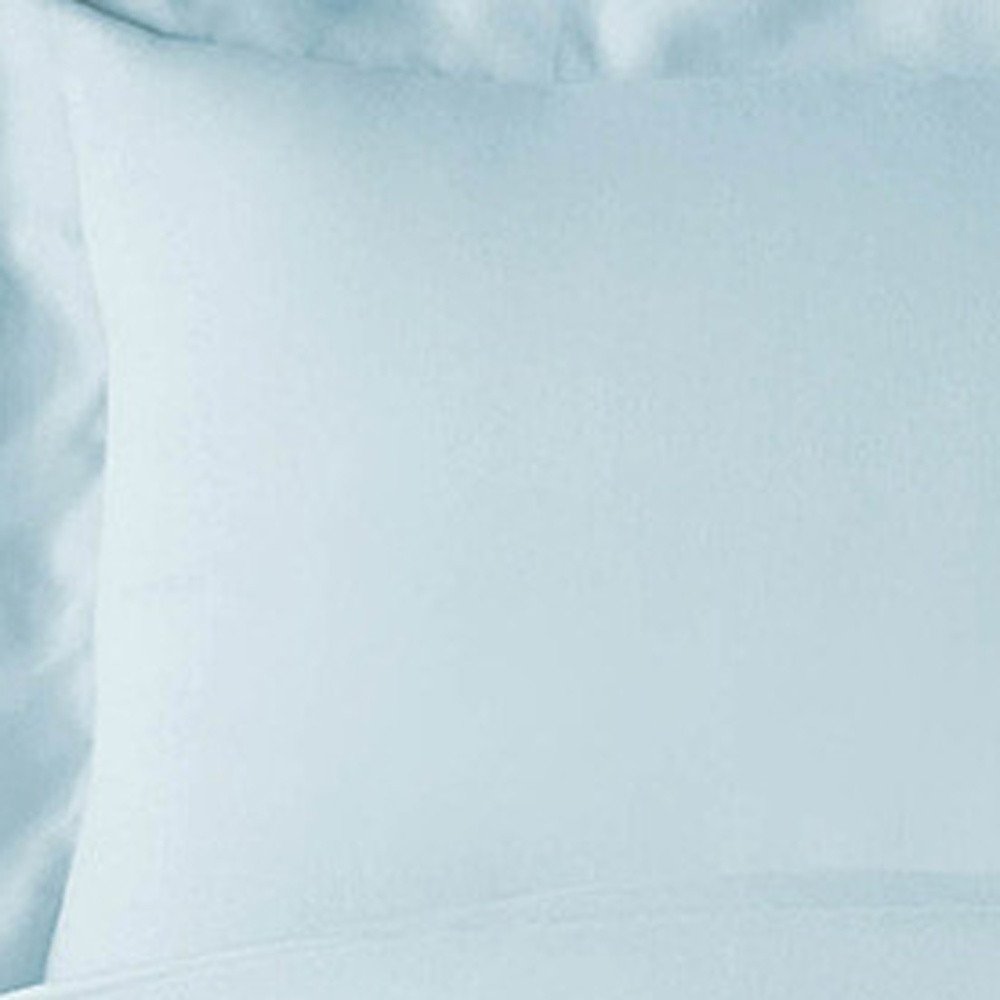 Light Blue King Rayon Washable Duvet Cover Set